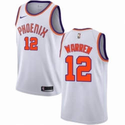 Mens Nike Phoenix Suns 12 TJ Warren Authentic NBA Jersey Association Edition