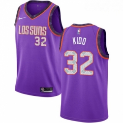 Mens Nike Phoenix Suns 32 Jason Kidd Swingman Purple NBA Jersey 2018 19 City Edition