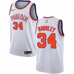 Mens Nike Phoenix Suns 34 Charles Barkley Authentic NBA Jersey Association Edition