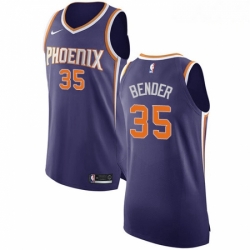 Mens Nike Phoenix Suns 35 Dragan Bender Authentic Purple Road NBA Jersey Icon Edition