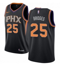 Womens Nike Phoenix Suns 25 Mikal Bridges Swingman Black NBA Jersey Statement Edition 