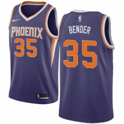 Womens Nike Phoenix Suns 35 Dragan Bender Swingman Purple Road NBA Jersey Icon Edition