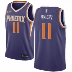 Youth Nike Phoenix Suns 11 Brandon Knight Swingman Purple Road NBA Jersey Icon Edition