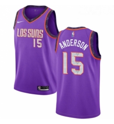 Youth Nike Phoenix Suns 15 Ryan Anderson Swingman Purple NBA Jersey 2018 19 City Edition 