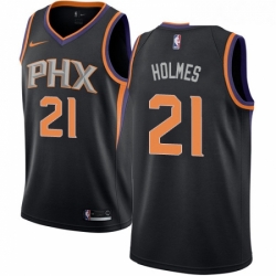 Youth Nike Phoenix Suns 21 Richaun Holmes Swingman Black NBA Jersey Statement Edition 