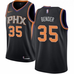 Youth Nike Phoenix Suns 35 Dragan Bender Swingman Black Alternate NBA Jersey Statement Edition