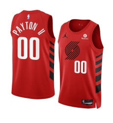 Men Portland Trail Blazers 00 Gary Payton II 2022 23 Red Statement Edition Swingman Stitched Basketball Jersey