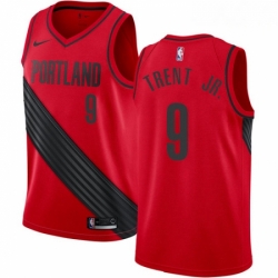 Mens Nike Portland Trail Blazers 9 Gary Trent Jr Swingman Red NBA Jersey Statement Edition 