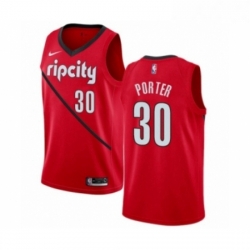 Womens Nike Portland Trail Blazers 30 Terry Porter Red Swingman Jersey Earned Edition