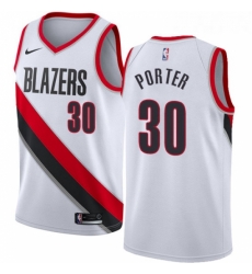 Womens Nike Portland Trail Blazers 30 Terry Porter Swingman White Home NBA Jersey Association Edition