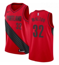 Womens Nike Portland Trail Blazers 32 Bill Walton Swingman Red Alternate NBA Jersey Statement Edition