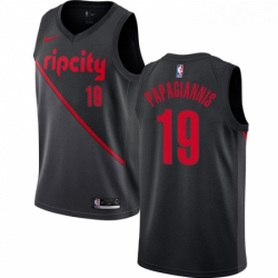 Youth Nike Portland Trail Blazers 19 Georgios Papagiannis Swingman Black NBA Jersey 2018 19 City Edition 