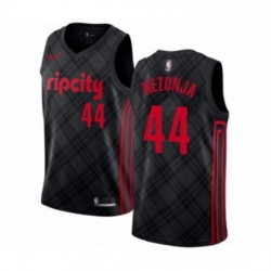 Youth Portland Trail Blazers 44 Mario Hezonja Swingman Black Basketball Jersey City Edition 