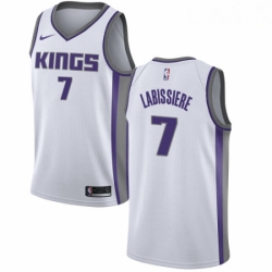 Mens Nike Sacramento Kings 7 Skal Labissiere Authentic White NBA Jersey Association Edition 