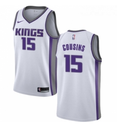 Womens Nike Sacramento Kings 15 DeMarcus Cousins Authentic White NBA Jersey Association Edition