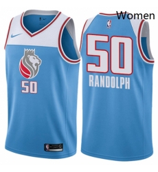 Womens Nike Sacramento Kings 50 Zach Randolph Swingman Blue NBA Jersey City Edition 