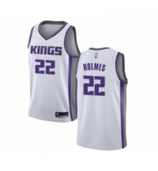 Womens Sacramento Kings 22 Richaun Holmes Swingman White Basketball Jersey Association Edition 