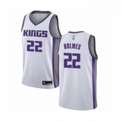 Womens Sacramento Kings 22 Richaun Holmes Swingman White Basketball Jersey Association Edition 