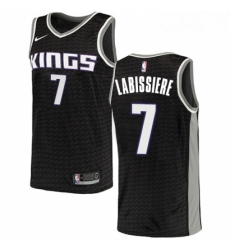 Youth Nike Sacramento Kings 7 Skal Labissiere Swingman Black NBA Jersey Statement Edition 