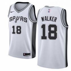 Youth Nike San Antonio Spurs 18 Lonnie Walker Swingman White NBA Jersey Association Edition 