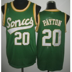 Seattle SuperSonics 20 Gary Payton Green Throwback Revolution 30 NBA Basketball Jerseys