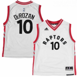 Mens Adidas Toronto Raptors 10 DeMar DeRozan Authentic White NBA Jersey