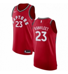 Mens Nike Toronto Raptors 23 Fred VanVleet Authentic Red NBA Jersey Icon Edition 