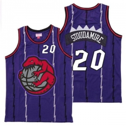 Raptors 20 Damon Stoudamire Purple Retro Jerseys 5