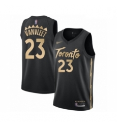 Raptors 23 Fred VanVleet Black Basketball Swingman City Edition 2019 20 Jersey