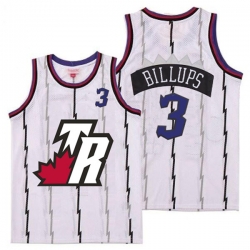 Raptors 3 Chauncey Billups White Big White TR Logo Retro Jersey 6