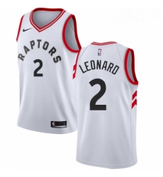 Womens Nike Toronto Raptors 2 Kawhi Leonard Swingman White NBA Jersey Association Edition 