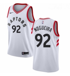 Womens Nike Toronto Raptors 92 Lucas Nogueira Swingman White NBA Jersey Association Edition