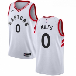 Youth Nike Toronto Raptors 0 CJ Miles Authentic White NBA Jersey Association Edition 