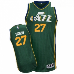 Mens Adidas Utah Jazz 27 Rudy Gobert Authentic Green Alternate NBA Jersey