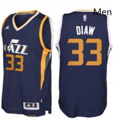 Mens Utah Jazz 33 Boris Diaw adidas Navy Blue New Swingman Road Jersey 