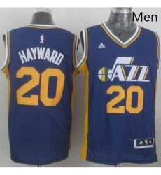 Revolution 30 Jazz 20 Gordon Hayward Navy Blue Stitched NBA Jersey 