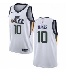 Womens Nike Utah Jazz 10 Alec Burks Swingman NBA Jersey Association Edition