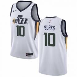 Womens Nike Utah Jazz 10 Alec Burks Swingman NBA Jersey Association Edition