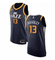 Womens Nike Utah Jazz 13 Tony Bradley Authentic Navy Blue Road NBA Jersey Icon Edition 