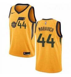 Womens Nike Utah Jazz 44 Pete Maravich Authentic Gold NBA Jersey Statement Edition