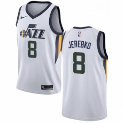 Womens Nike Utah Jazz 8 Jonas Jerebko Authentic NBA Jersey Association Edition 