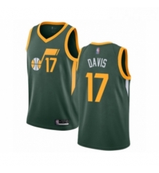 Womens Utah Jazz 17 Ed Davis Green Swingman Jersey Earned Edition 