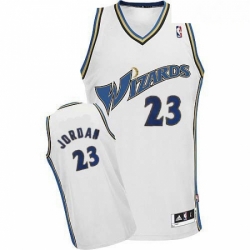 Mens Adidas Washington Wizards 23 Michael Jordan Swingman White NBA Jersey