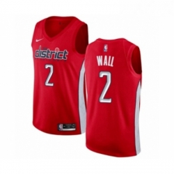 Mens Nike Washington Wizards 2 John Wall Red Swingman Jersey Earned Edition