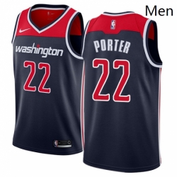 Mens Nike Washington Wizards 22 Otto Porter Authentic Navy Blue NBA Jersey Statement Edition 