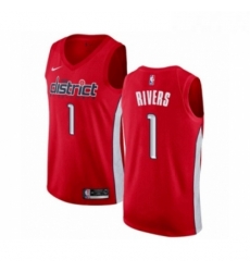 Womens Nike Washington Wizards 1 Austin Rivers Red Swingman Jersey Earned Edition 