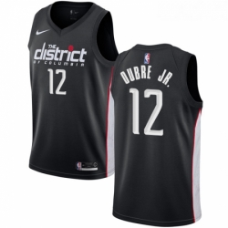 Womens Nike Washington Wizards 12 Kelly Oubre Jr Swingman Black NBA Jersey City Editionn