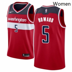 Womens Nike Washington Wizards 5 Juwan Howard Swingman Red Road NBA Jersey Icon Edition