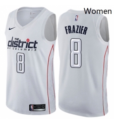 Womens Nike Washington Wizards 8 Tim Frazier Swingman White NBA Jersey City Edition 