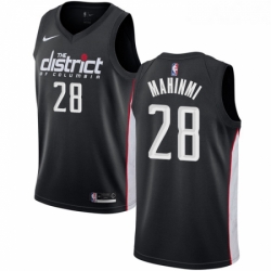 Youth Nike Washington Wizards 28 Ian Mahinmi Swingman Black NBA Jersey City Edition 